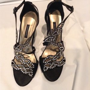 Caparros blk sparkle rhinestones evening shoe 7.5